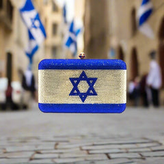 USA & Israel Flags Reunion Clutch