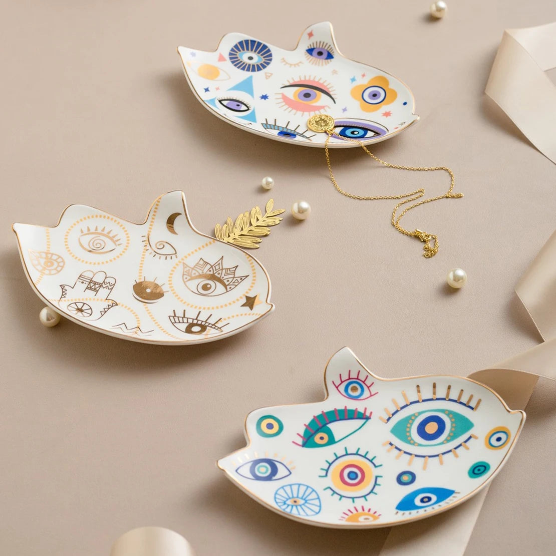 Ceramic Turkish Blue Evil Eye Plate