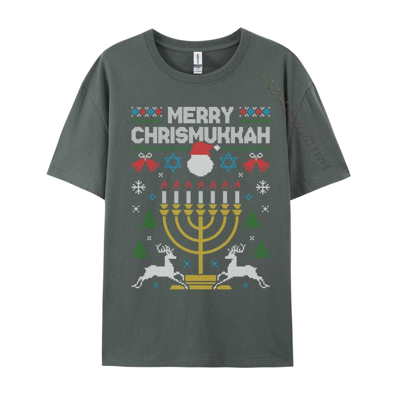 Merry Chrismukkah Ugly Christmas Sweater T-Shirt