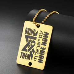 Bring Them Home Now: Let My People Go Necklace