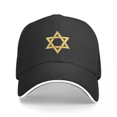 Star of David Baseball Cap - Luxury Brand Adjustable Travel Hat