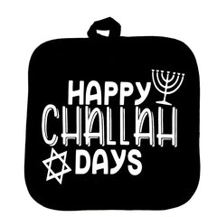 Happy Challah Days Pot Holder, Oven Mitt & Apron Set