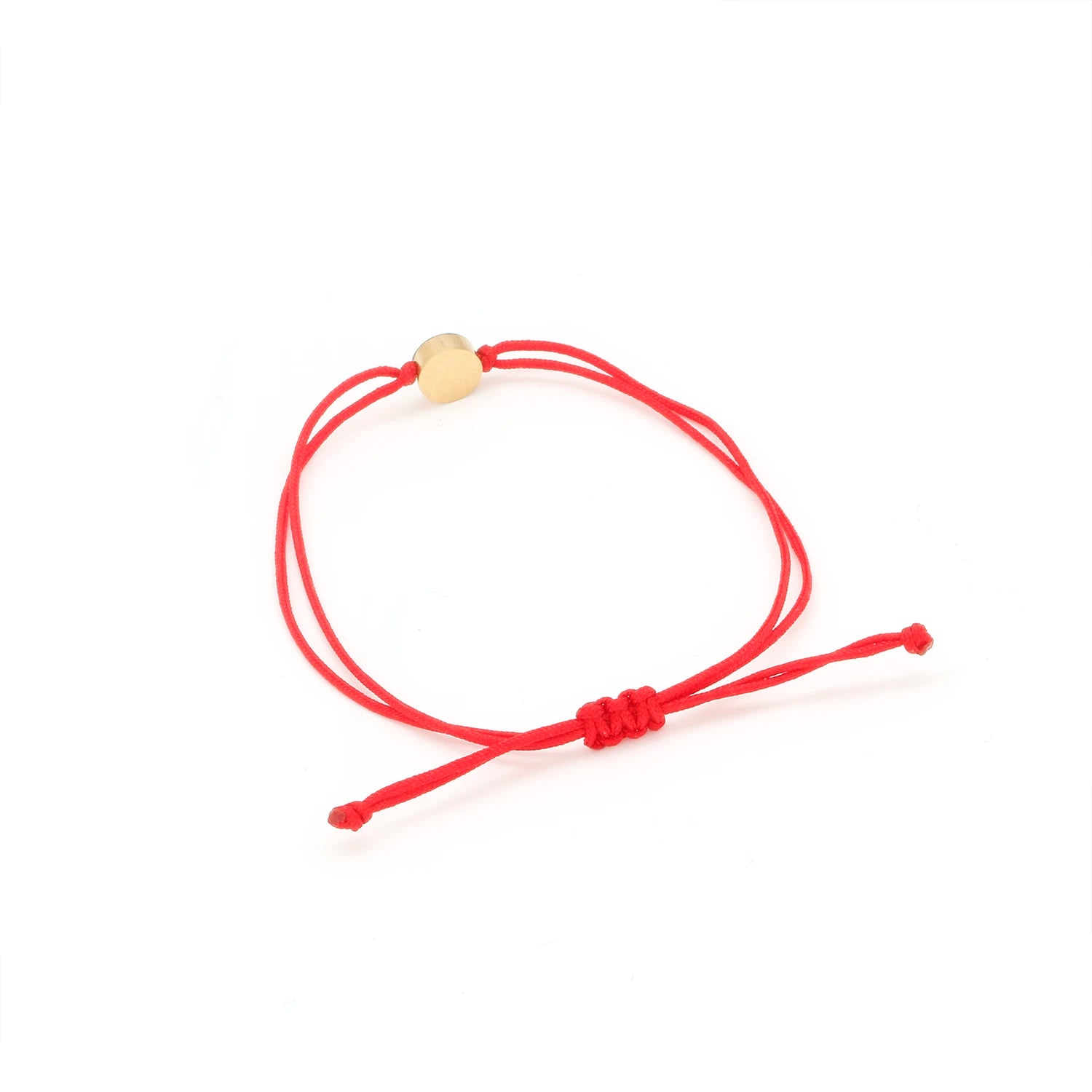 Stainless Steel Star of David Red String Bracelet - Kabbalah Lucky Jewelry with CZ Stone