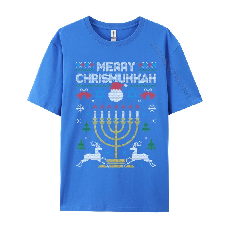 Merry Chrismukkah Ugly Christmas Sweater T-Shirt