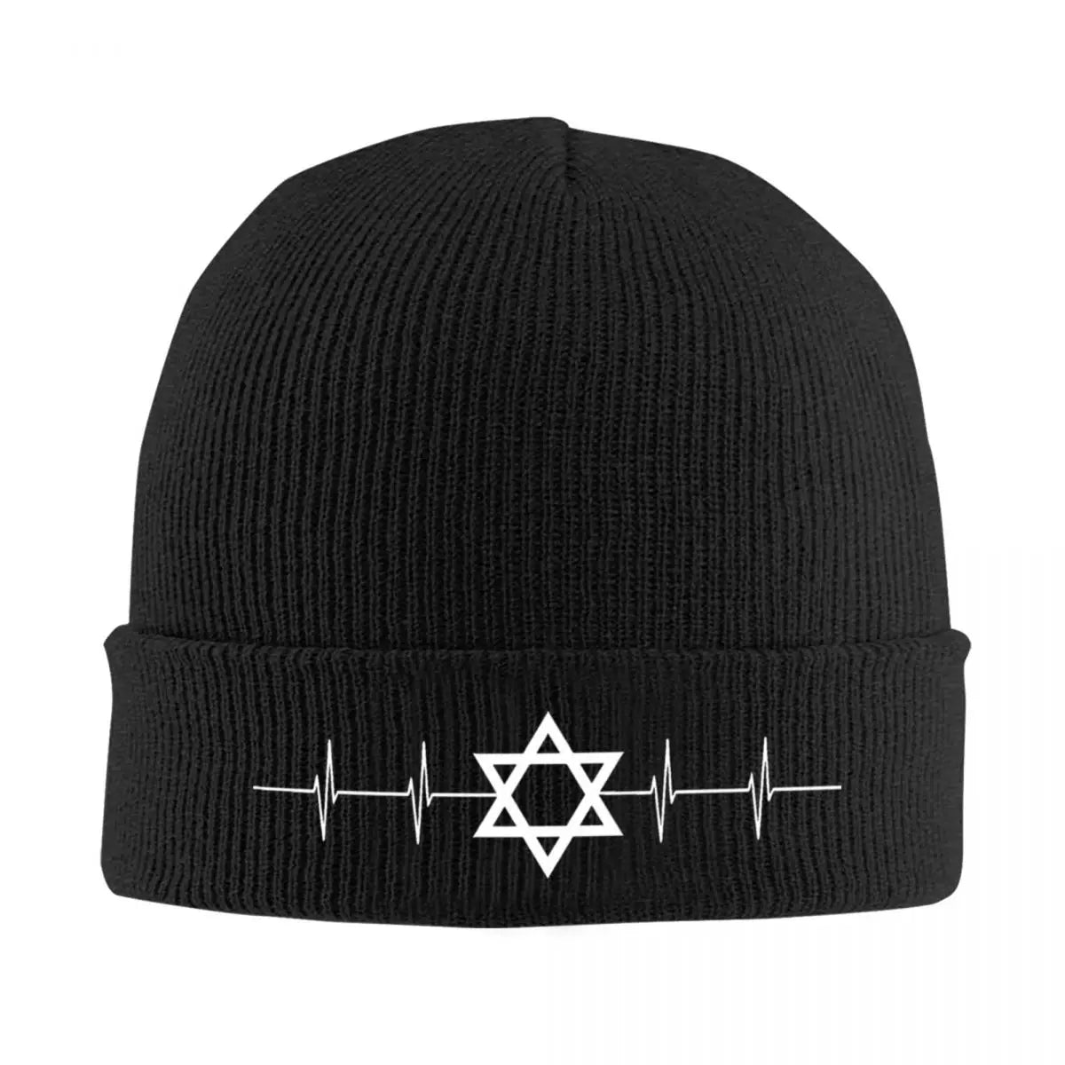 Israel Star of David Knitted Hat