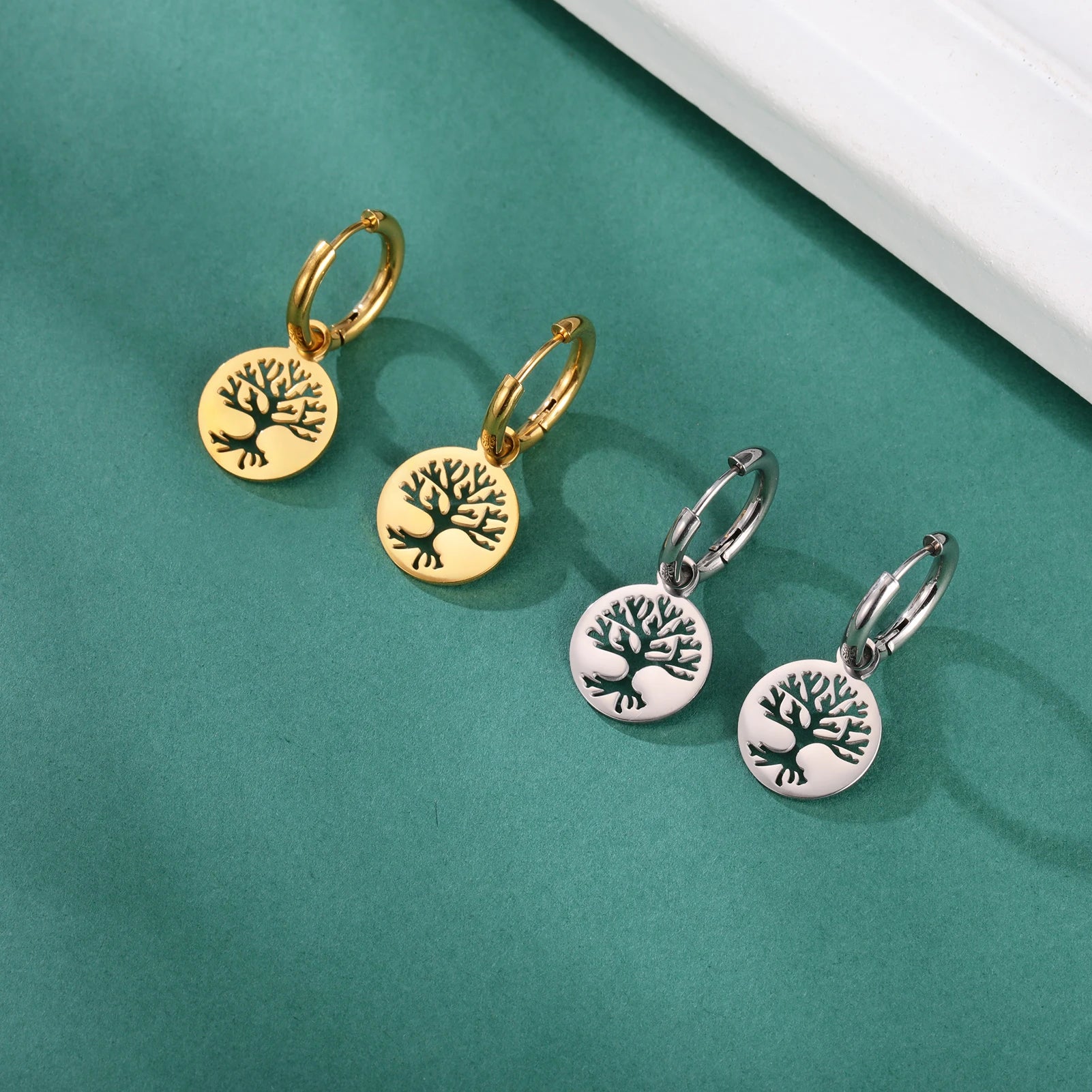 Fashionable Tree of Life Pendant Earrings