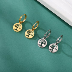 Fashionable Tree of Life Pendant Earrings