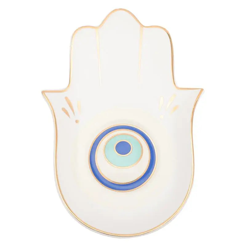 Ceramic Evil Eye Divider Box - 1pc