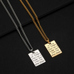 Hebrew Letter Blessing Necklace